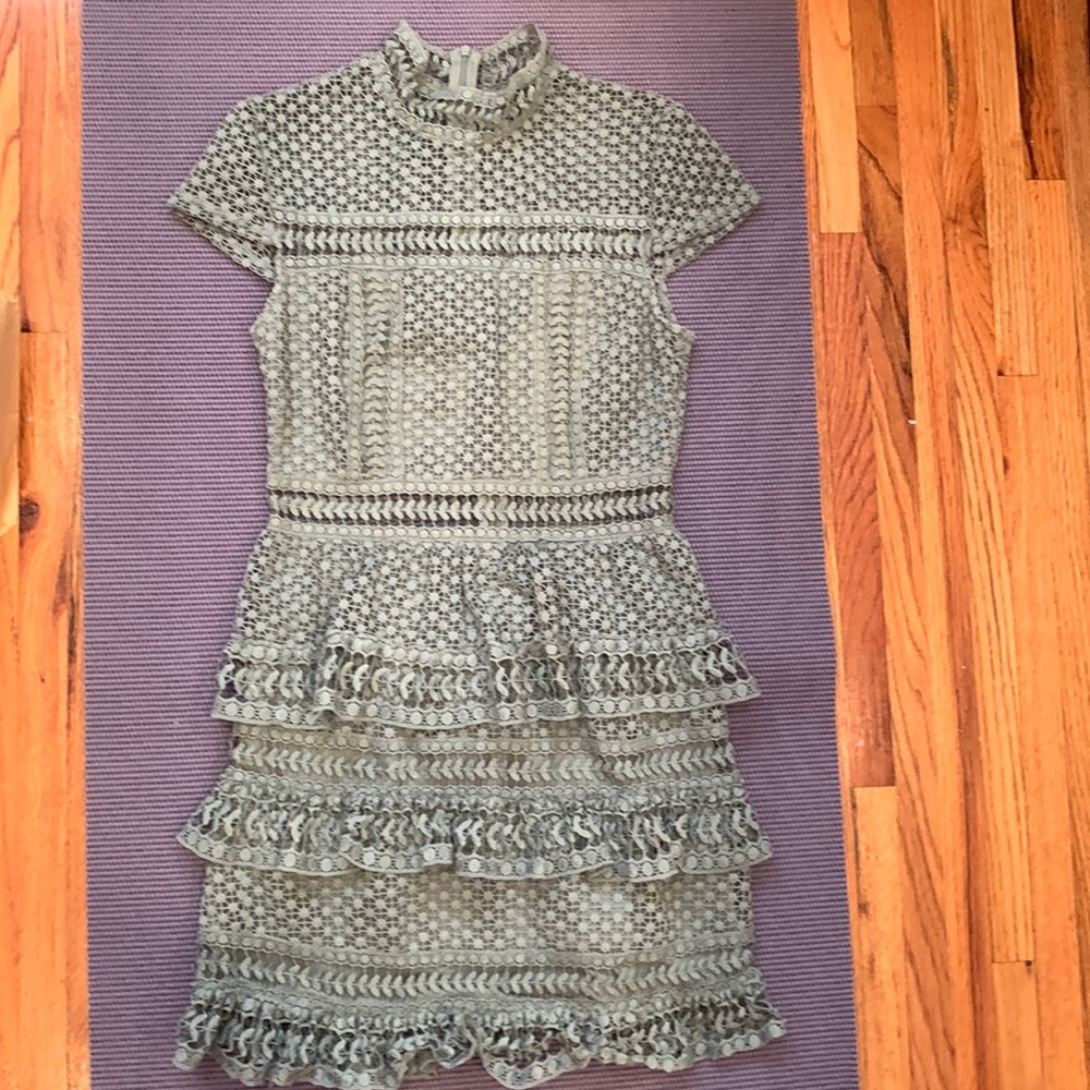 army green dress worn once